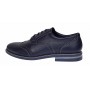 Pantofi barbati casual, eleganti din piele naturala bleumarin 411BLMBOX